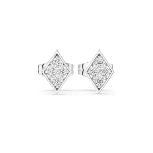 Boucles d'oreilles clous en diamant de laboratoire, clarté VVS-VS EF, or 18 carats, 14 carats, 10 carats et argent 925, or rose, or jaune, or blanc et moissanite - Product Image 2