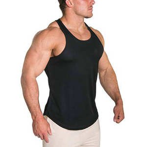 Camiseta sin mangas de verano para hombre al por mayor, camisetas sin mangas de estilo callejero de tela de algodón transpirable para hombre, perfectas para clima caluroso y viajes - Product Image 2