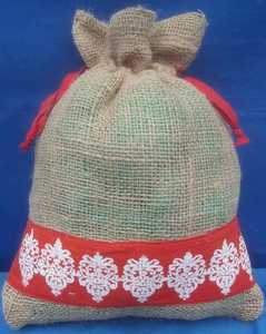 New Jute X-mas Sacks Christmas <b>Gifts</b> Jute <b>Bag</b> Party Favor Pouches Burlap Drawstring <b>Bag</b> Sacks Reusable Printed Wholesale Eco <b>Bag</b> - Product Image 6