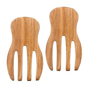 Producto de Madera Más Vendido, Juego de Cubiertos para Ensalada de Madera de Lujo, Sostenible, de Primera Calidad, para Servir Ensaladas en el Hogar, con Logotipo Personalizado - Product Image 2