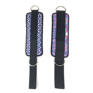 Solid Quality Neoprene Gym Ankle Straps Yellow <b>Black</b> Colors Hot Selling for Custom Design Factory Manufactured for Protection - Product Image 3