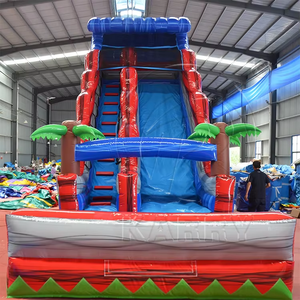 สไลเดอร์น้ำเป่าลมรูปต้นปาล์มเขตร้อน PVC สำหรับเด็กและผู้ใหญ่ ติดตั้งง่าย ปรับแต่งได้ - Product Image 3