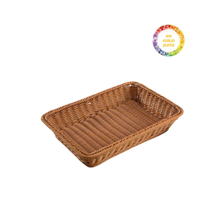 ตะกร้าหวายสานธรรมชาติพร้อมที่จับสำหรับตกแต่งบ้านไร่แบบชนบท - Product Image 6