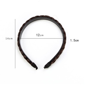 Bandeau Tressé Avec Dents Tresses Bandeau Avec Dent Bande De <span class=keywords><strong>Cheveux</strong></span> Synthétique Bandeau Tressé Pour Les Femmes - Product Image 4