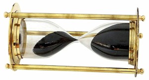 Sablier en laiton fait à la main Royal Navy Londres sablier maison cuisine décor Unique plaqué métal horloge cadeau pour la décoration de la maison - Product Image 2