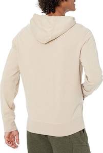 Sweat à capuche confortable en éponge française pour hommes Sweat-shirt élégant à motif solide avec techniques de lavage à l'acide brodées Coupe d'hiver ample - Product Image 3