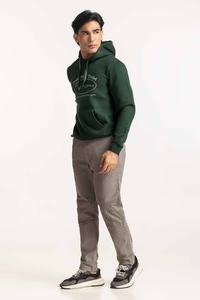 Sudadera con Capucha de Felpa Francesa de Alta Calidad, 320 g/m², Cierre de Cremallera, Hombros Caídos, Corte Regular, para Hombre, Invierno, Poliéster/Algodón, Transpirable - Product Image 4