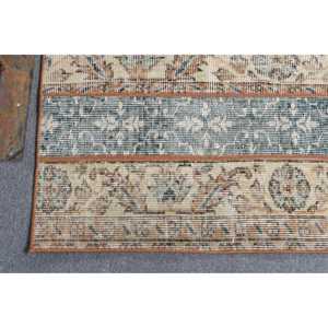 พรมตุรกี ขนาด 3.1x7 ฟุต พรมวินเทจลายสีน้ำตาลแดงแบบนามธรรม - Product Image 3