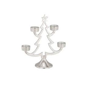 Decoración de mesa de alta calidad, árbol de Navidad, soporte votivo de luz de té de Metal en Color plateado para decoración del hogar - Product Image 4