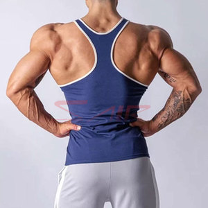 Camiseta Deportiva sin Costuras para Hombre, Diseño OEM, de Alta Calidad, en Algodón/Fibra de Bambú, para Gimnasio y Fitness, de Secado Rápido y Transpirable - Product Image 2
