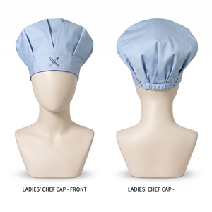 Gorro de Chef Unisex Premium, 65% Poliéster, 35% Algodón, Tela de Sarga Impermeable, 200 GSM, Ajustable, Bordado Personalizado para Restaurante o Bar - Product Image 2