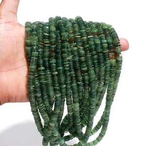 Best Seller Natural Green Aventurine Beads 16 Inches 6mm - 8mm Green Aventurine Plain Gemstone Beads for Jewelry Making Crafts - Product Image 2