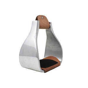 Estribos para montar a caballo, 1 par de estribos de seguridad ingleses de acero inoxidable, manguera para jinetes ecuestres, pantalones para SILLÍN, absorción de golpes - Product Image 2