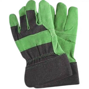 ถุงมือหนังวัวเสริมแรง ป้องกันไฟฟ้าสถิต ป้องกันการสั่นสะเทือน หนา 11 ออนซ์ ระบายอากาศได้ดี ปราศจากแป้ง ทนทาน นุ่มสบาย - Product Image 6