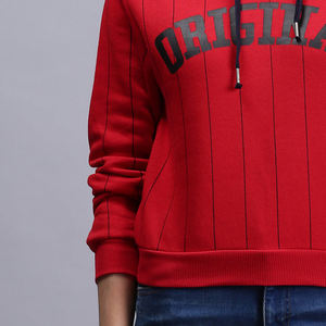 Sweat à capuche surdimensionné pour femme avec logo personnalisé Sweat à capuche confortable en coton de haute qualité à manches longues pour femme - Product Image 6