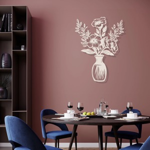 Décoration murale contemporaine en métal Sculpture en fer faite à la main élégante Accent unique pour la maison pour le salon, la chambre à coucher et le bureau - Product Image 3