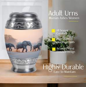 Éléphant adulte urnes pour cendres humaines pour maman crémation adulte frêne femmes urne grand mâle adulte taille personnalisée fournitures funéraires urne - Product Image 4