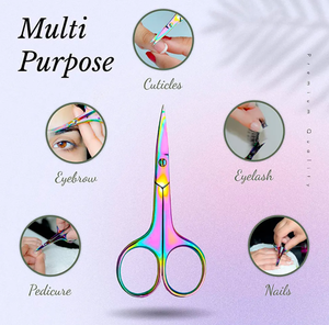 Tijeras para uñas con hoja curva recubierta de Titanio, precio al por mayor, tijeras para cutículas de acero inoxidable para manicura, tijeras de belleza para hombres - Product Image 6