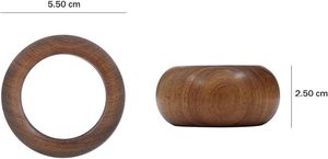 Servilletero Roand de madera de súper lujo, servilletero único en forma de Vintage, decoración de mesa para fiesta de boda, servilletero exclusivo, Navidad India - Product Image 2