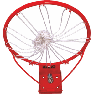 ขาตั้งบาสเก็ตบอลแบบปรับได้ Stag Iconic Basketball Deluxe พร้อมห่วงบาสแบบพกพา ระบบสปริง 1 ตัว แผ่นหลังกระจกนิรภัย และอุปกรณ์เสริมตาข่าย - Product Image 1