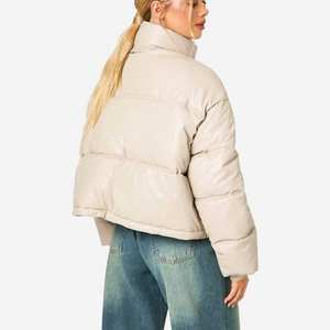 Personalizar su propio diseño y logotipo personalizado moda Casual mujer señoras llenar burbuja mujer Chaquetas mujeres abajo abrigos - Product Image 3