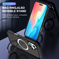 Vente en gros d'étuis personnalisés semi-transparents mats, magnétiques, antichoc, design de luxe, TPU + acrylique givré pour 16 Plus, prix d'usine