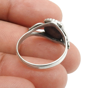 ธันวาคม Birthstone เครื่องประดับ 925 เงินสเตอร์ลิงธรรมชาติพลอยเทอร์ควอยซ์ทรงกลมดูหรูหราแหวนขายส่งผู้ผลิต - Product Image 4