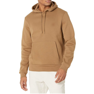 Sudadera con Capucha Lisa Personalizable para Hombre, Estilo de Color Sólido, Cordones Ajustables, Impresión de Logotipo Personalizado Bordado - Product Image 1