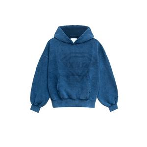 Sudadera con Capucha de Felpa de Algodón para Hombre, Sudadera con Capucha Lavada al Ácido, Sudadera Extra Grande Personalizada, Ropa Urbana Vintage, Sudaderas con Capucha de Felpa Francesa para Hombre - Product Image 2