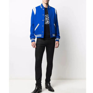 Hommes High Street Letterman Vestes Dernière Conception Solide Couleur Laine Veste Manches Longues Vente Chaude pour Une Utilisation En Plein Air État Nouveau - Product Image 2