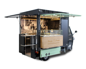 Tricycle alimentaire électrique, chariot de restauration mobile, van de cuisine de rue à trois roues pour café, pizza, tacos, glaces, snacks, hot-dogs - Product Image 2