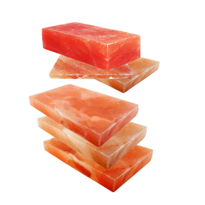 Azulejos de ladrillos de sal del Himalaya, losa de cocina con soporte de losa, tamaño 12x8x2 ,8x4x1,8x4x2, construcción de sala de sal, construcción de pared de sal SPA - Product Image 5