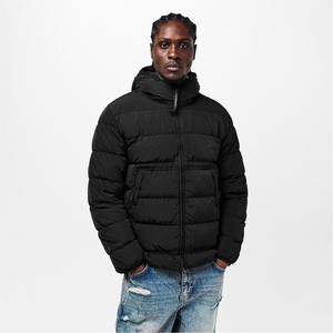 Veste matelassée d'hiver décontractée pour homme, style streetwear, fermeture éclair noire, OEM personnalisée - Product Image 4