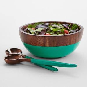 Modern Design Eco-Friendly Customizable <b>Wood</b> <b>Salad</b> <b>Bowl</b> - Product Image 3
