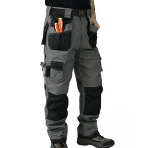 Nouveau haute qualité 2023 personnalisé hommes Cargo pantalon avec poches latérales solide couleur rouge hommes pantalons en vrac entraînement Cargo survêtement pantalon - Product Image 6