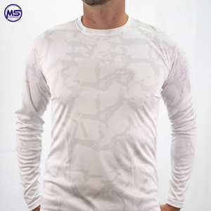 100% Polyester à manches longues Sublimation vêtements de pêche vente en gros t-shirt de pêche personnalisé chemise camouflage homme vêtements chemises 2022 - Product Image 4