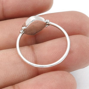 New Arrival Luxury Design 925 Sterling Silver Natural Turquoise Gemstone <b>Cushion</b> Shape <b>Ring</b> for Birthdays Parties Boho Jewelry - Product Image 5