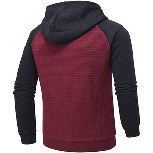 Sudadera con capucha en blanco y cremallera completa básica de forro polar grueso y de primera calidad al por mayor, sudaderas de mezcla de algodón de diseño personalizado para hombre para invierno - Product Image 6