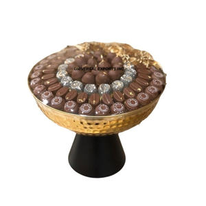 Diseño de hoja Cuenco de chocolate Forma redonda Hecho a mano Cuenco dulce de lujo Acabado personalizado Cuenco de chocolate nuevo de lujo - Product Image 3