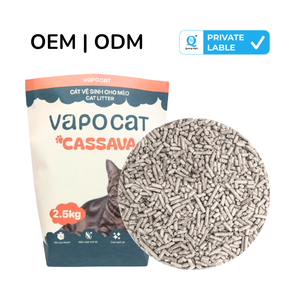 Litière pour chat VapoCat en fibres végétales naturelles, tofu, agglomération rapide, biodégradable, contrôle des odeurs, café, 5-6L pour les foyers multi-chats - Product Image 2