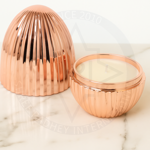 Pot de bougie décoratif rempli de cire Éclairage élégant pour salon - Product Image 3