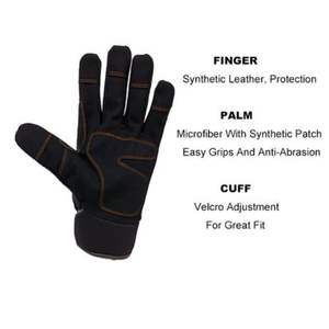 NEW Arrival Standard Cow Split Men <b>Women</b> Leather Working <b>Gloves</b> Palm Cow Grain Leather Work Assembly <b>Gloves</b> For Good Quality - Product Image 3