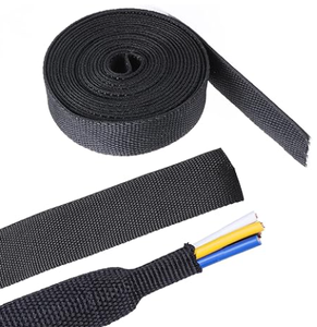 Gaine thermorétractable en PET tressé BHS, taux de rétraction 2:1, flexible, ignifuge, gaine thermorétractable pour câbles - Product Image 6