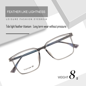 Fengchao hommes pleine jante titane optique lunettes élégant Transparent à la mode ultra-léger lunettes <span class=keywords><strong>de</strong></span> lecture montures <span class=keywords><strong>de</strong></span> lunettes - Product Image 3
