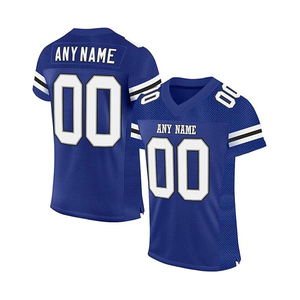 OEM personalizado fútbol americano Jerseys aparejos sarga sublimación equipo uniformes al por mayor ropa deportiva transpirable para los hombres - Product Image 4