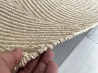 Tapis indien moderne fait main en jute, épais, tissé plat, Dhurry, antidérapant, réversible, motif zig-zag, pour salon, chambre, hôtel, ensembles de tapis