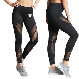 Legging de fitness en polyester tricoté respirant à taille mi-haute, prix de gros, pour le yoga et l'entraînement, pour femmes - Grande Vente - Product Image 1