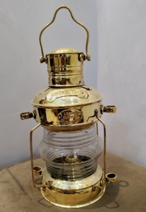 Dầu đèn LED Burton hải lý đèn lồng phòng ngủ hàng hải 14 "tàu Brass Art Deco hiện đại công nghiệp trang trí nội thất Quà Tặng bảng đèn - Product Image 5