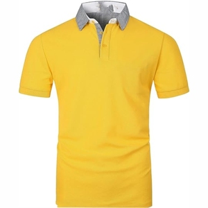 เสื้อโปโลผ้าฝ้าย100% ระบายอากาศสำหรับผู้ชายเสื้อเชิ้ตแขนสั้นปักลายแบบเรียบง่ายฤดูร้อนออกแบบได้อย่างเรียบง่ายคุณภาพสูงใส่สบาย - Product Image 6