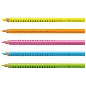 Surligneur sec Faber-Castell Jumbo GRIP Neon 5,3 mm vert triangulaire - Product Image 4